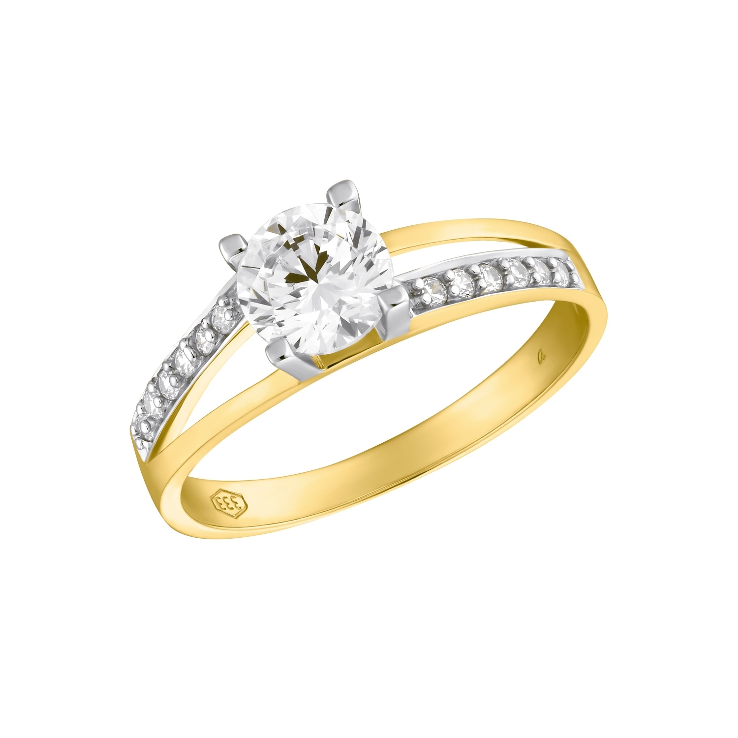 Ring für Damen, Gold 333, Zirkonia synth.