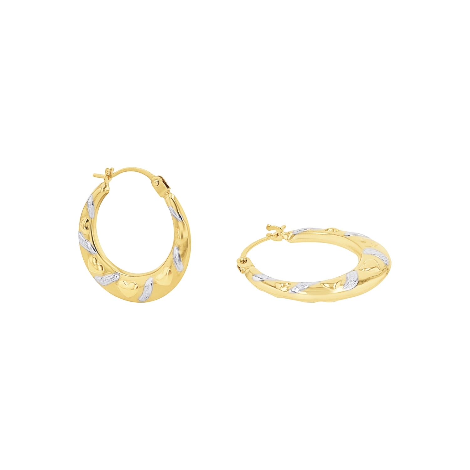 Creolen für Damen, Gold 375